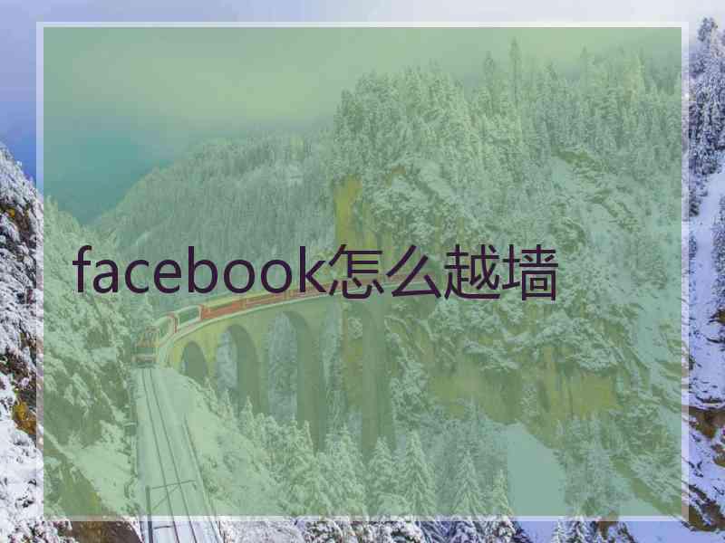 facebook怎么越墙