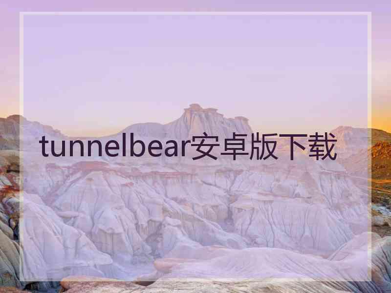 tunnelbear安卓版下载