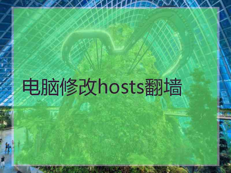 电脑修改hosts翻墙